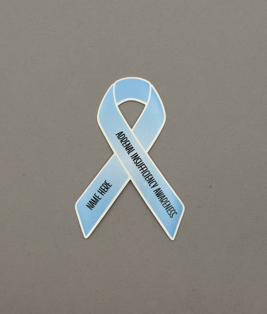 Adrenal Insufficiency Awareness Custom Ribbon Sticker