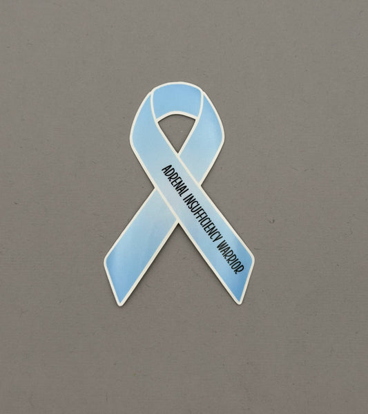 Adrenal Insufficiency Warrior Ribbon Sticker