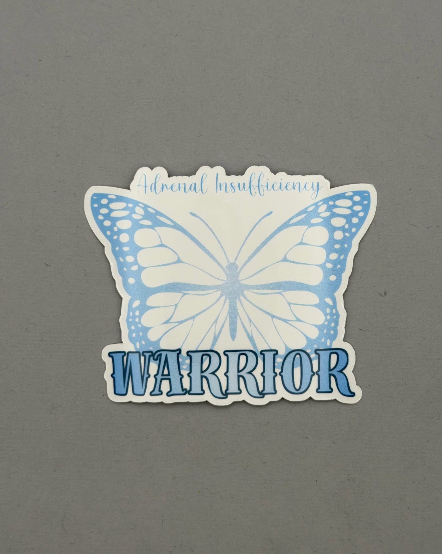 Adrenal Insufficiency Warrior Butterfly Sticker