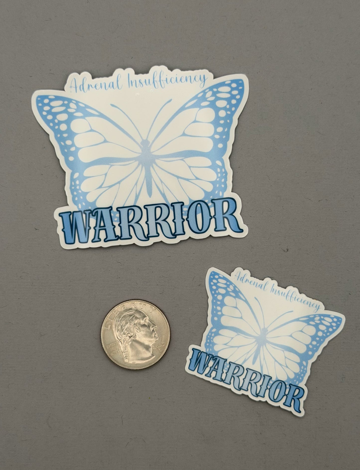 Adrenal Insufficiency Warrior Butterfly Sticker