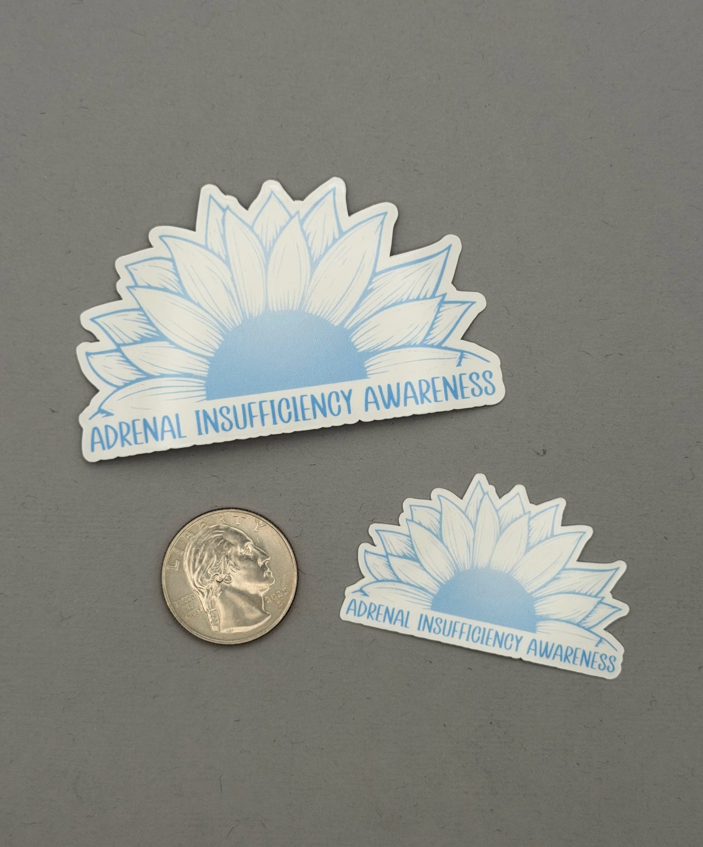 Adrenal Insufficiency Awareness Sunflower Sticker