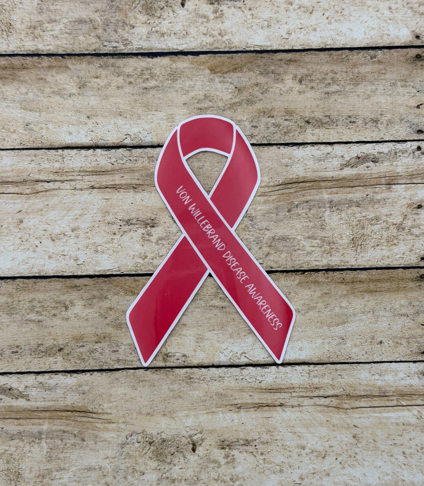 Von Willebrand Disease Awareness Ribbon Sticker