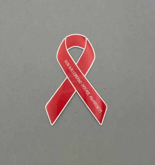 Von Willebrand Disease Awareness Ribbon Sticker