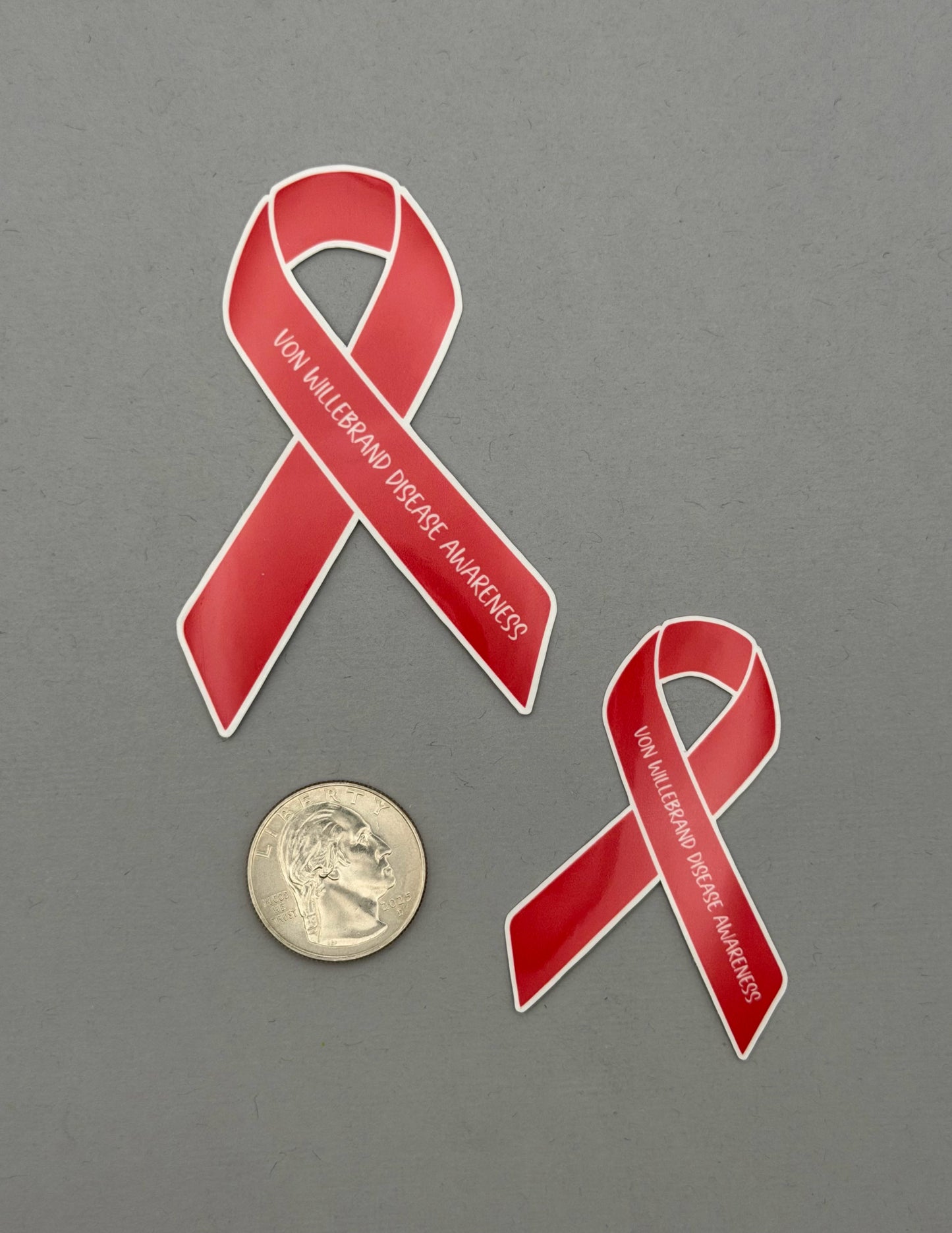 Von Willebrand Disease Awareness Ribbon Sticker