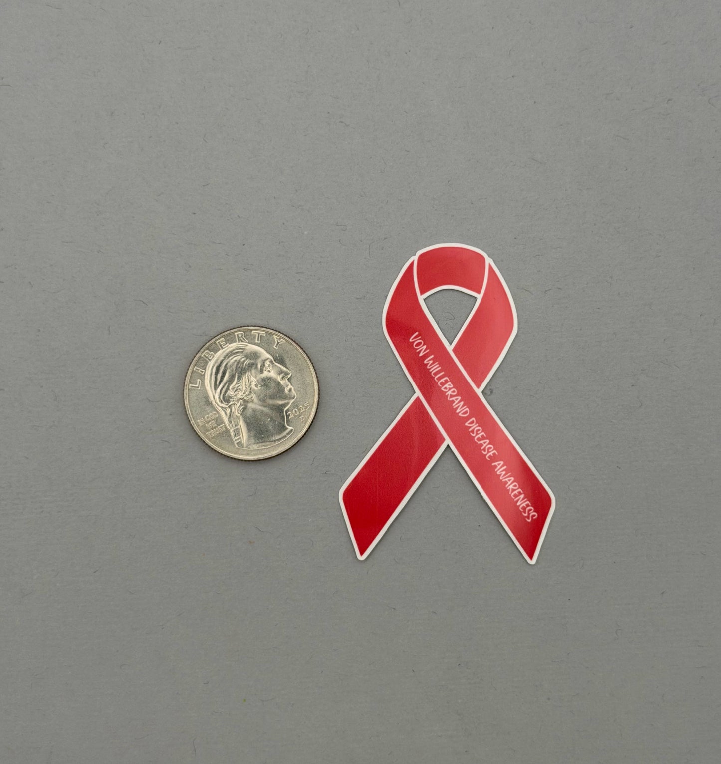 Von Willebrand Disease Awareness Ribbon Sticker