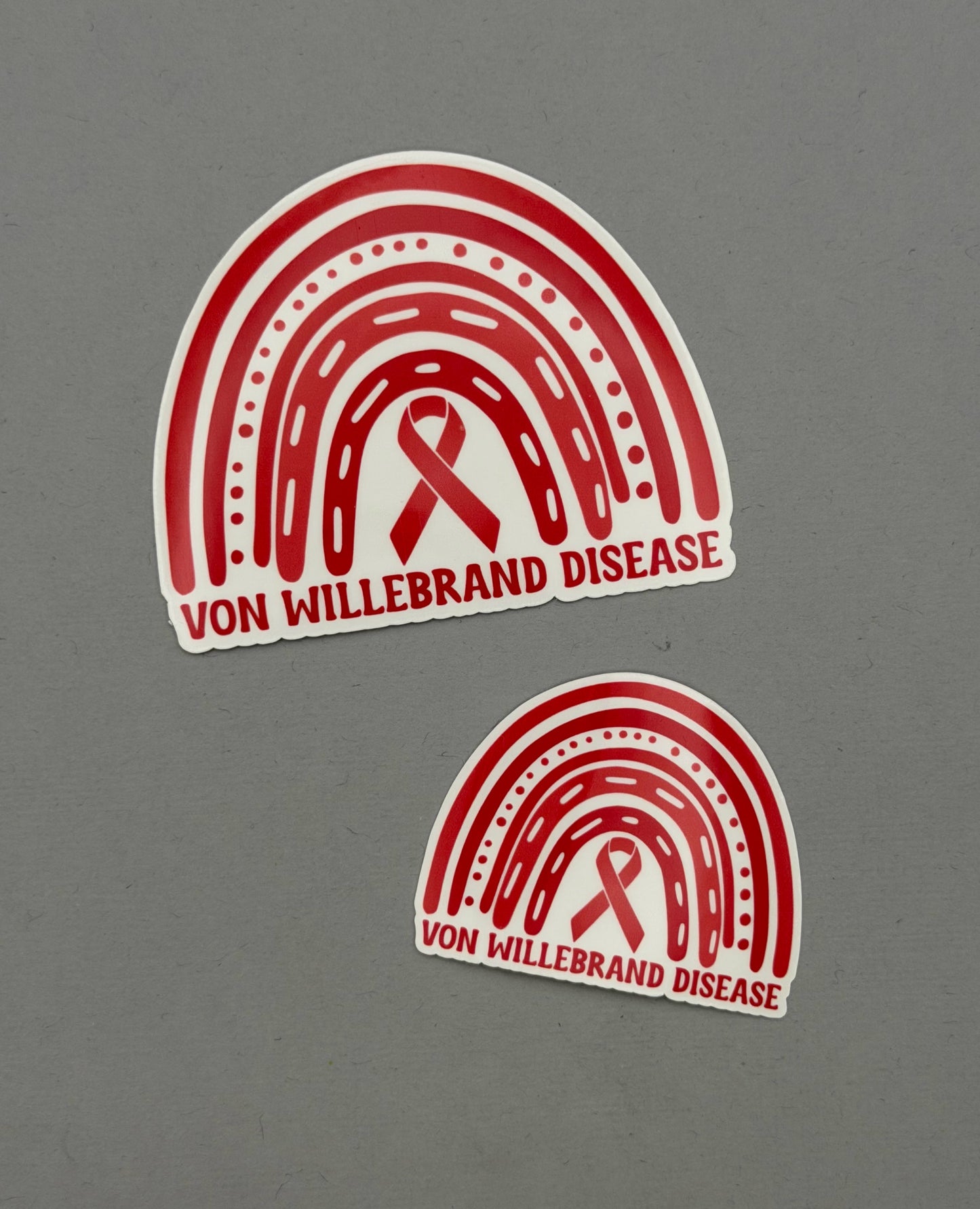 Von Willebrand Disease Awareness Rainbow Sticker