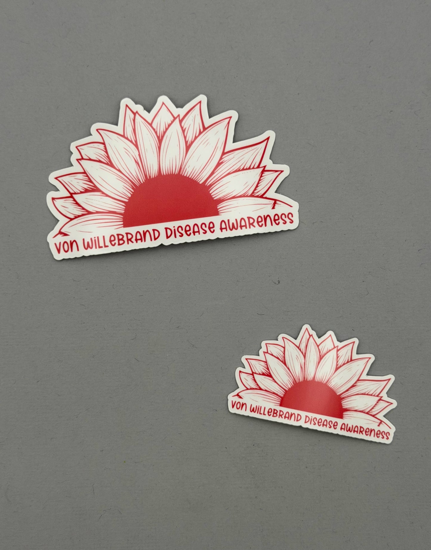 Von Willebrand Disease Awareness Sunflower Sticker