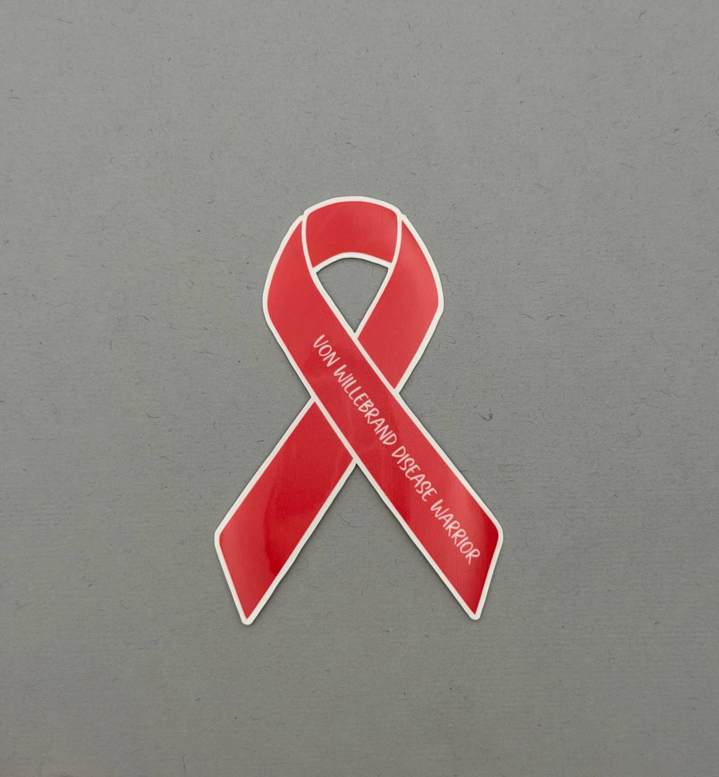 Von Willebrand Disease Warrior Ribbon Sticker