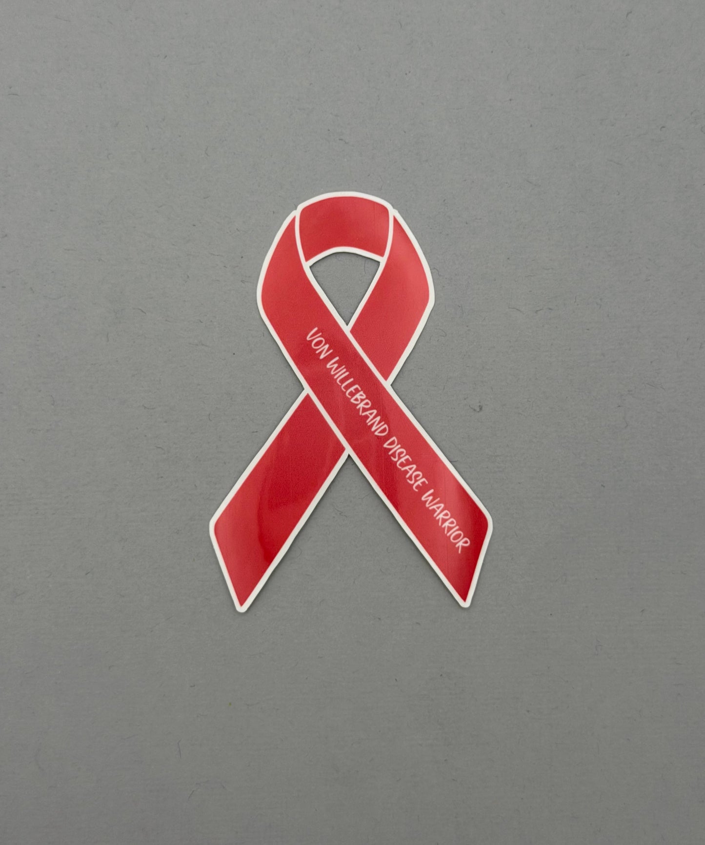 Von Willebrand Disease Warrior Ribbon Sticker