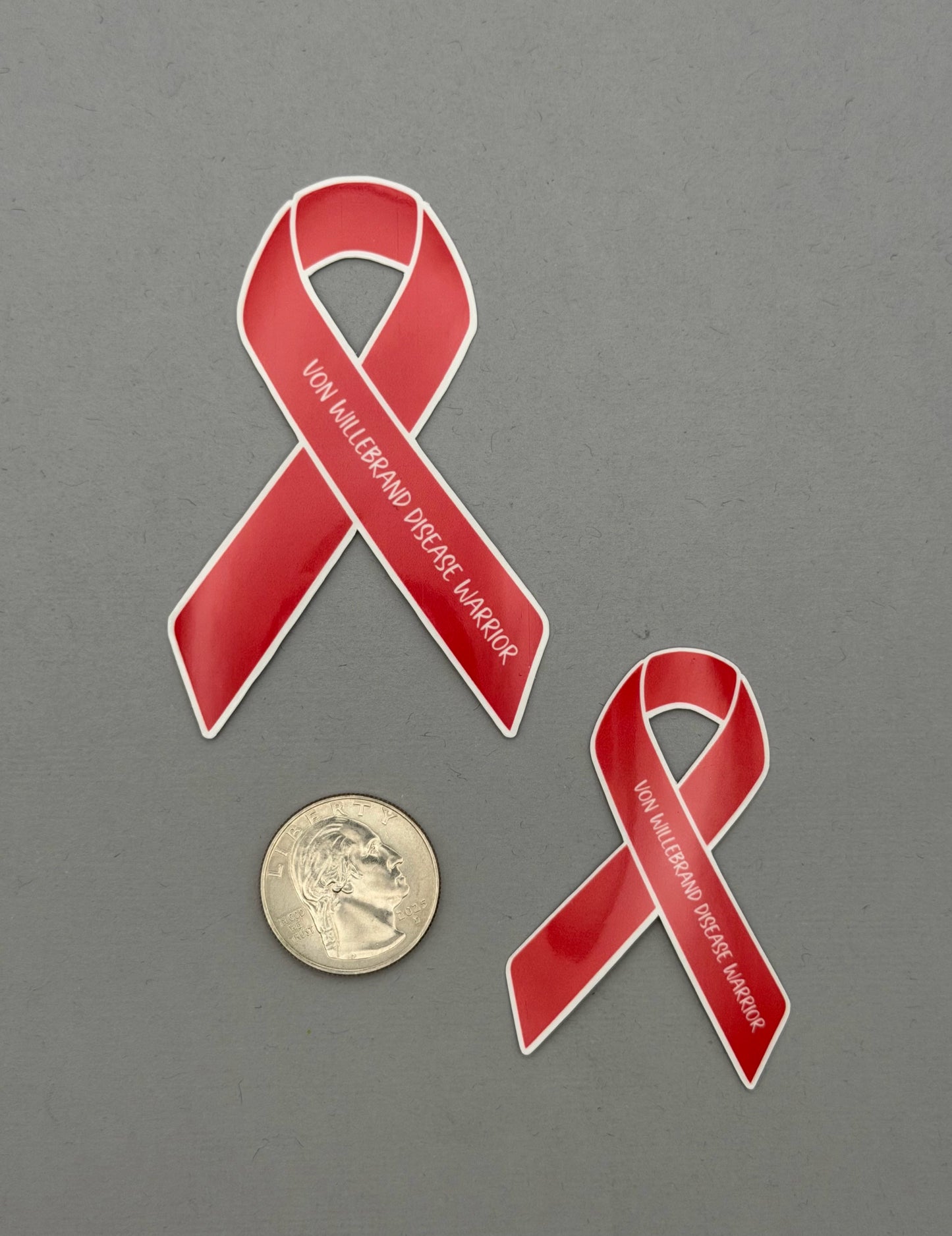 Von Willebrand Disease Warrior Ribbon Sticker