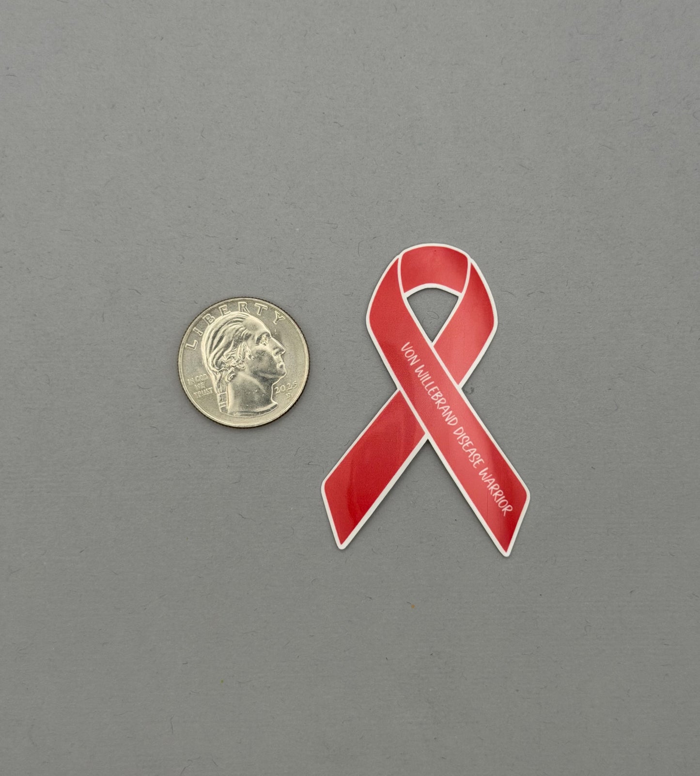 Von Willebrand Disease Warrior Ribbon Sticker