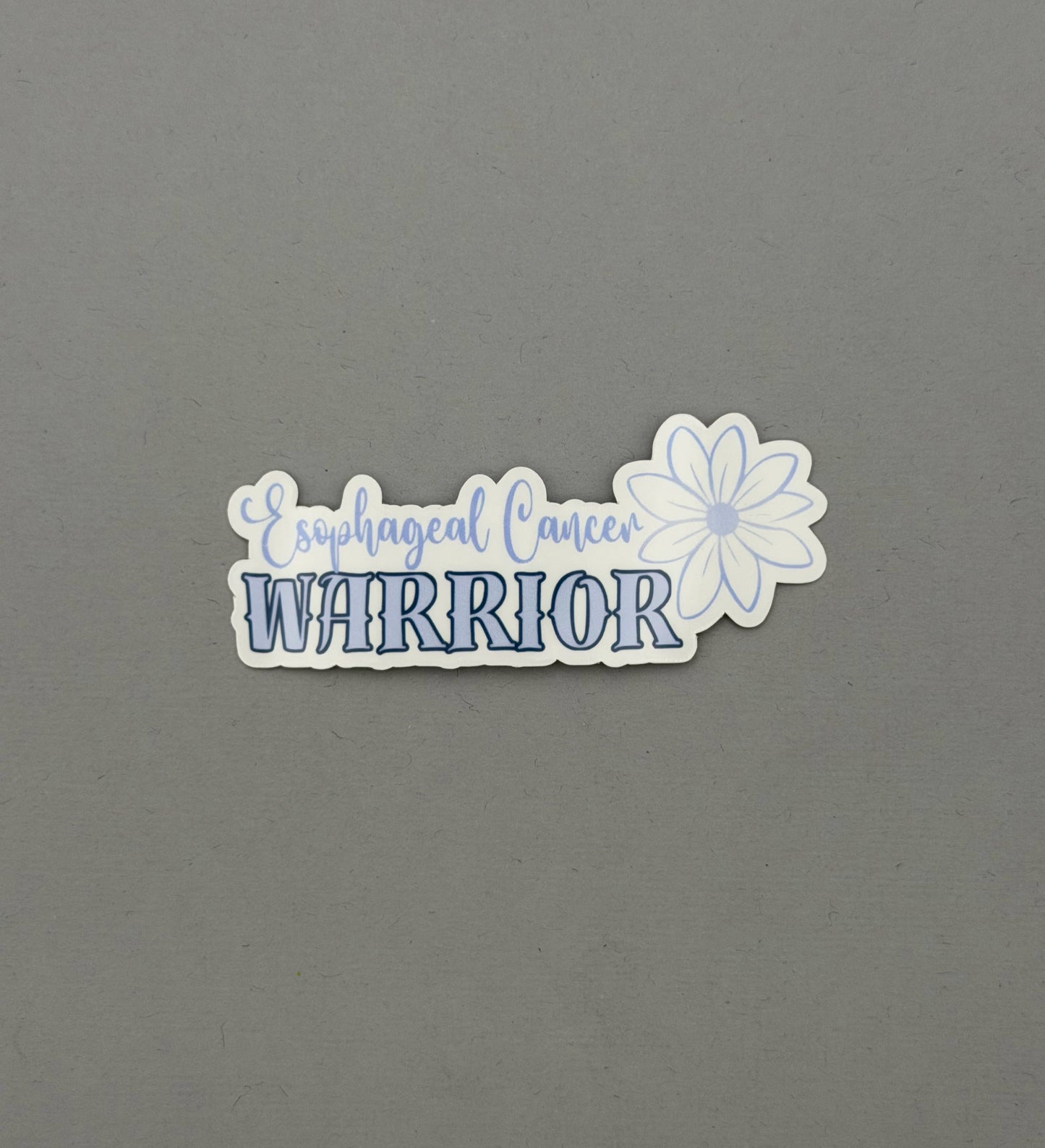 Esophageal Cancer Warrior Flower Sticker