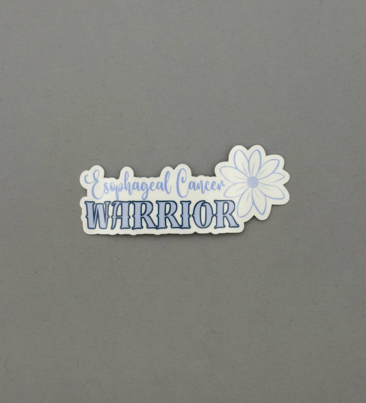 Esophageal Cancer Warrior Flower Sticker