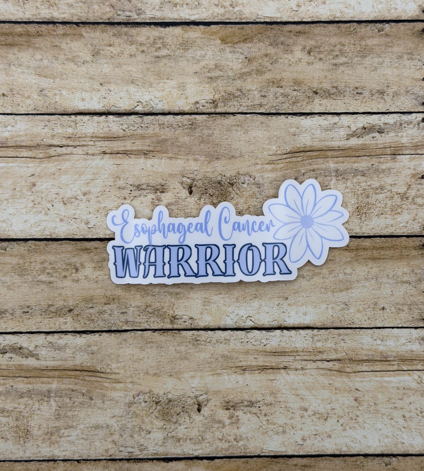 Esophageal Cancer Warrior Flower Sticker