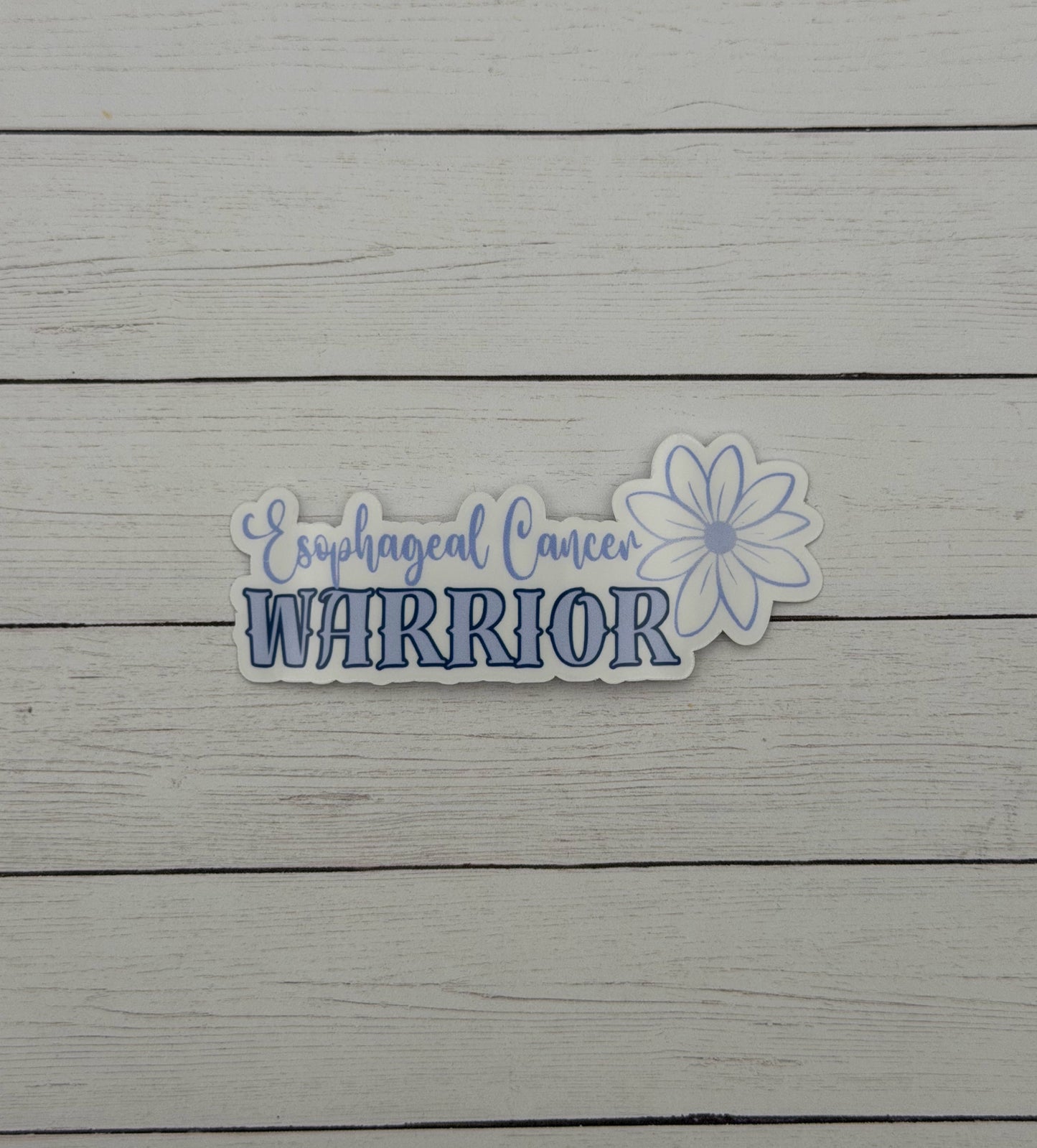 Esophageal Cancer Warrior Flower Sticker