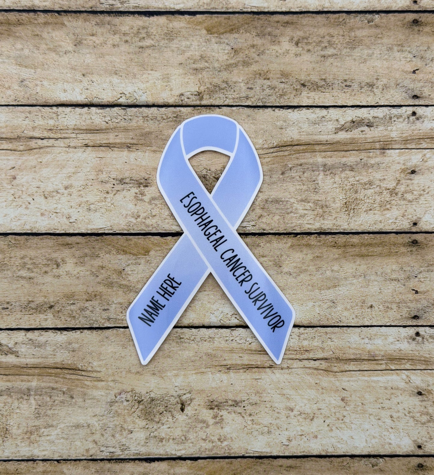 Esophageal Cancer Survivor Custom Ribbon Sticker