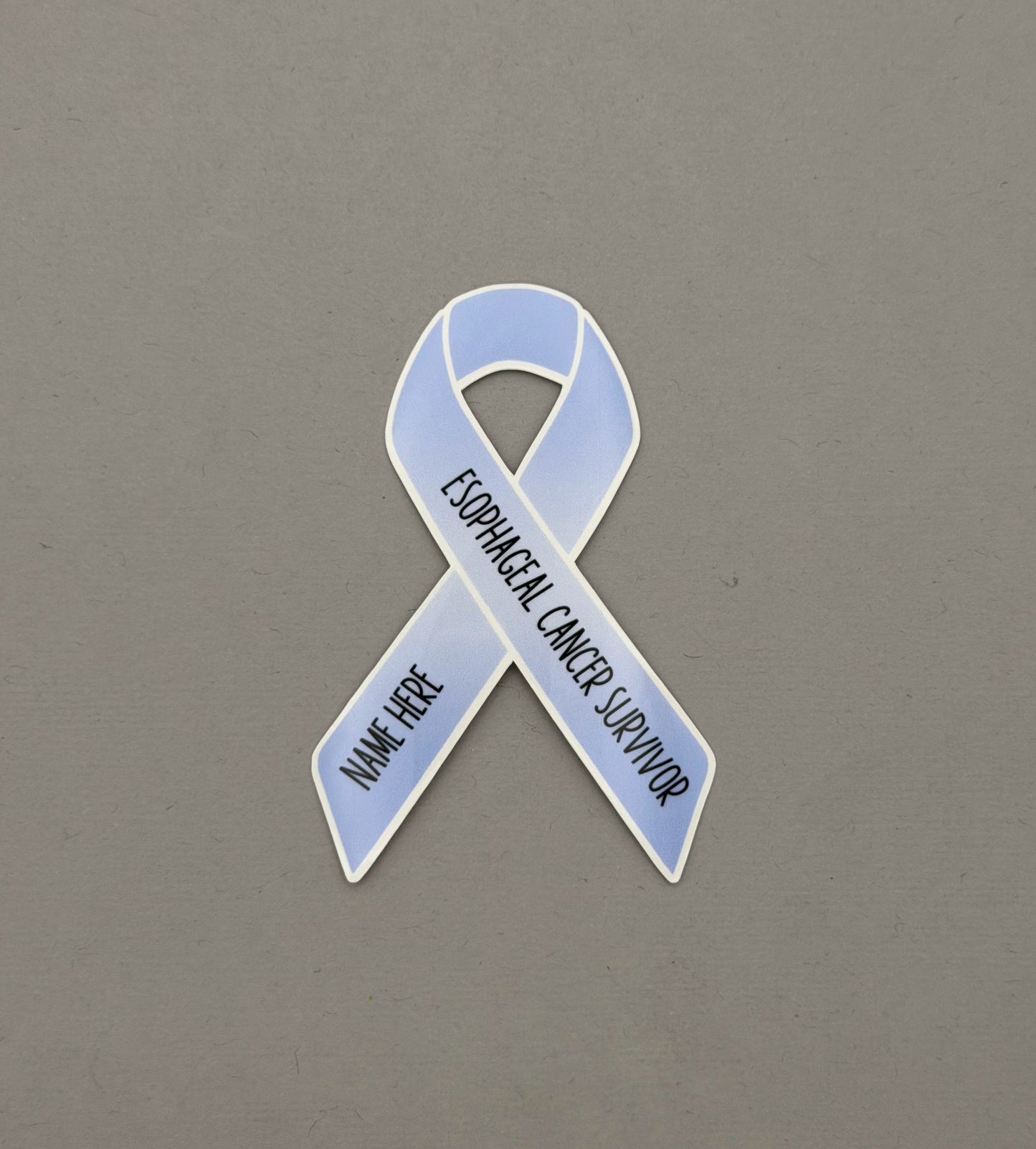 Esophageal Cancer Survivor Custom Ribbon Sticker