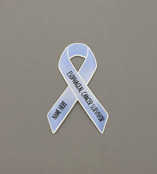 Esophageal Cancer Survivor Custom Ribbon Sticker