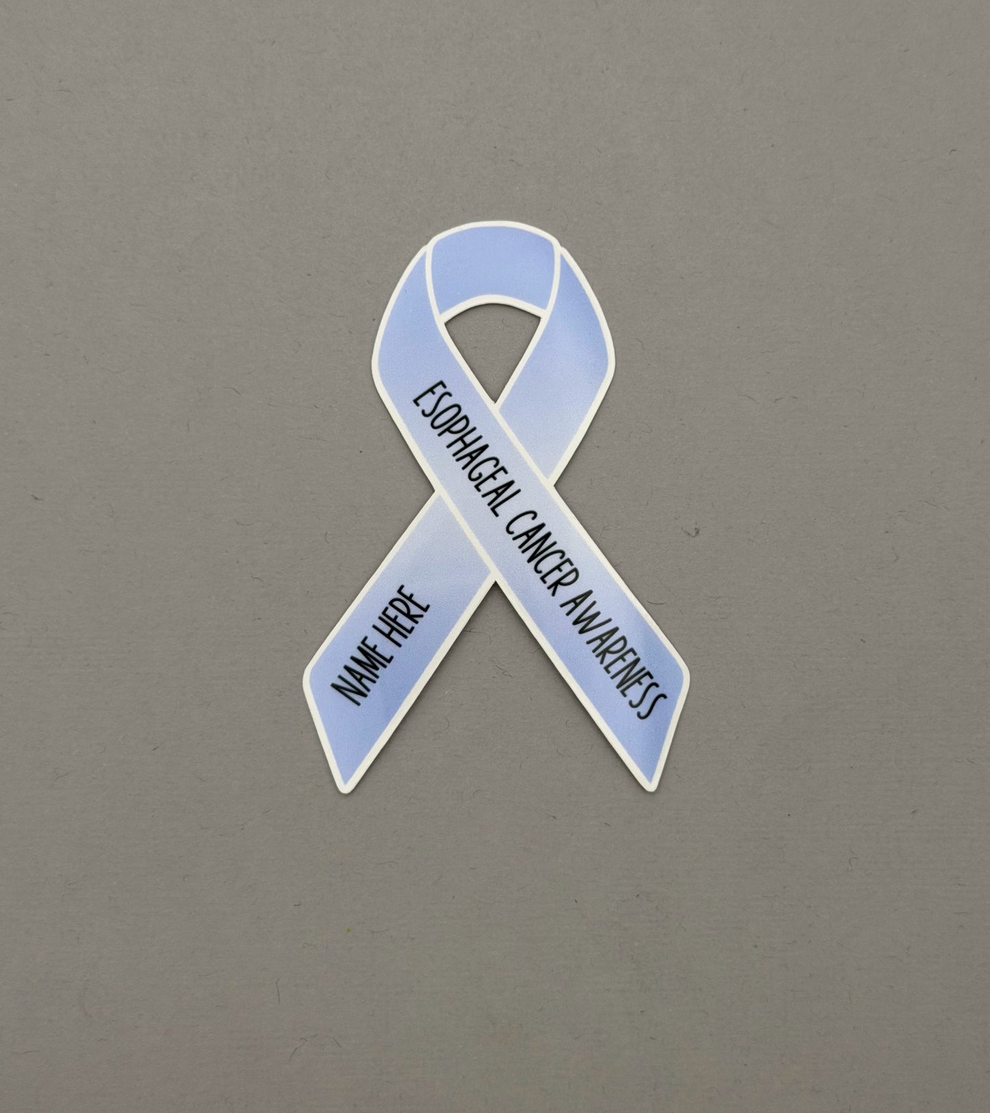 Esophageal Cancer Awareness Custom Ribbon Sticker