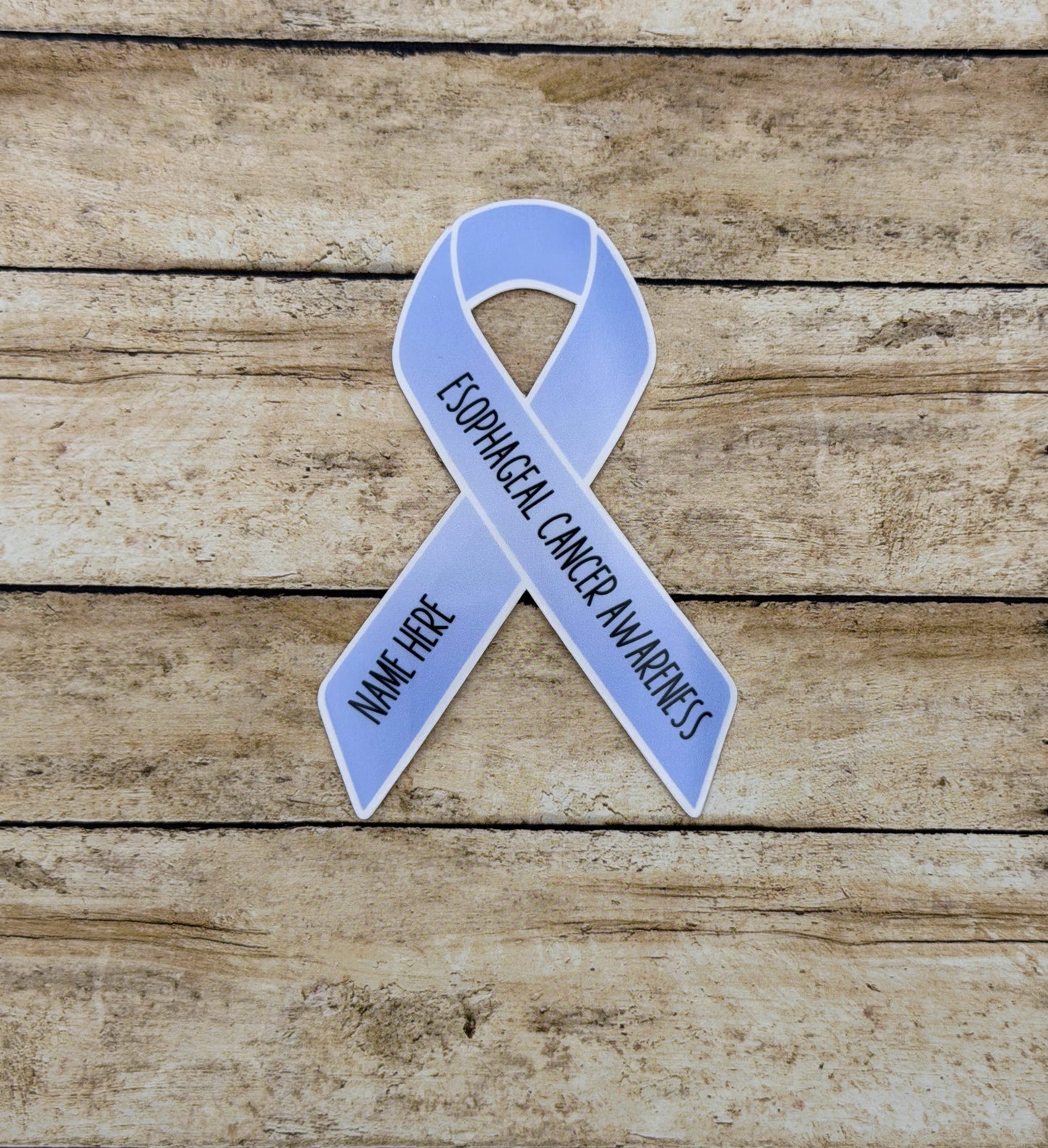 Esophageal Cancer Awareness Custom Ribbon Sticker