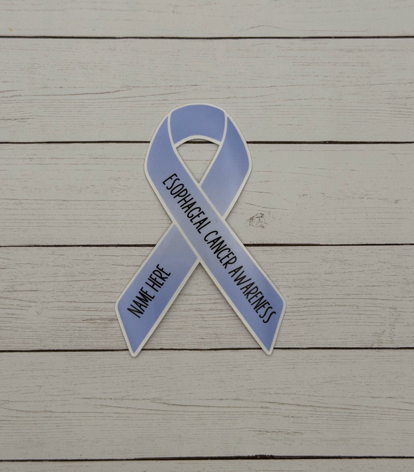 Esophageal Cancer Awareness Custom Ribbon Sticker