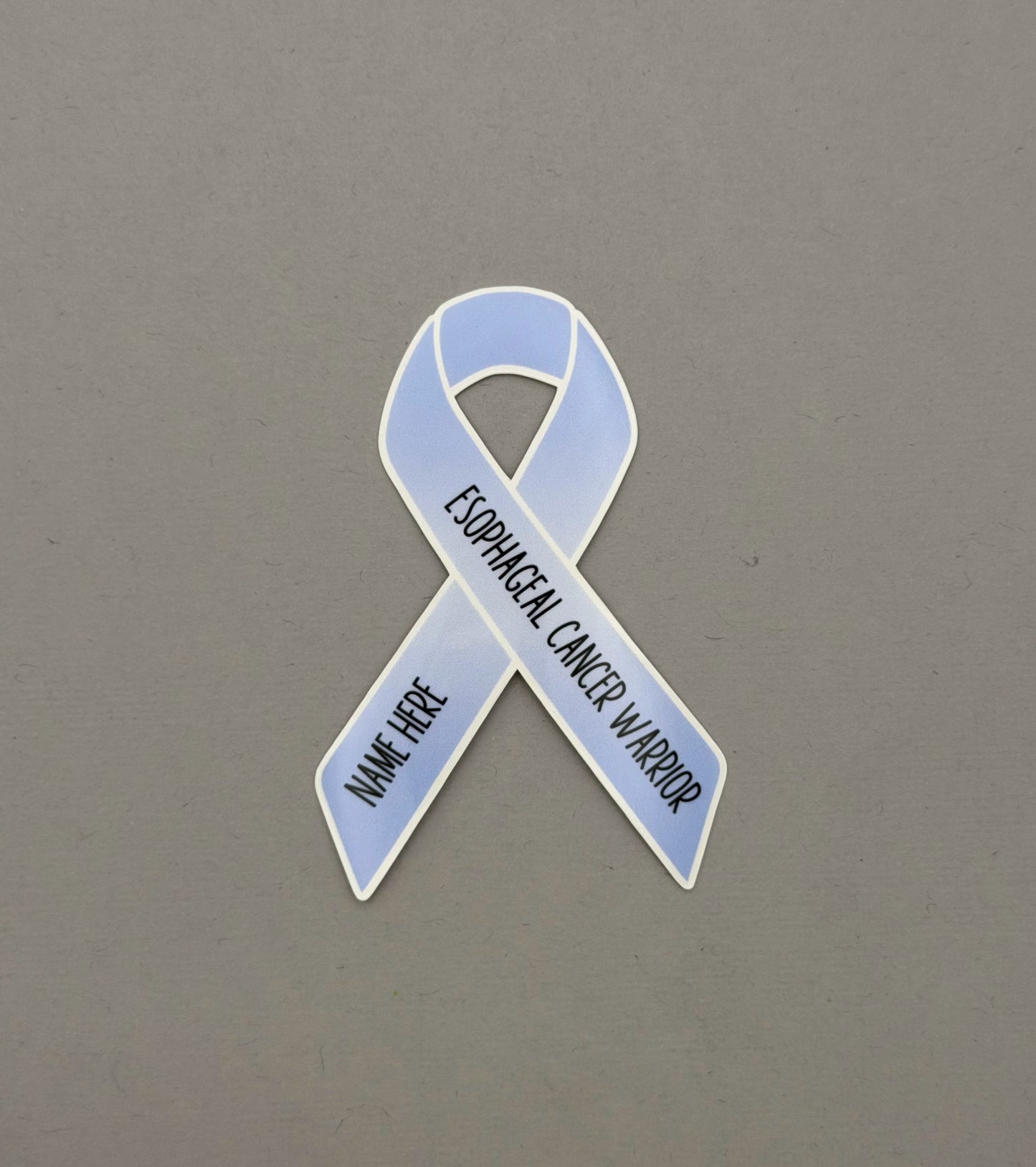 Esophageal Cancer Warrior Custom Ribbon Sticker