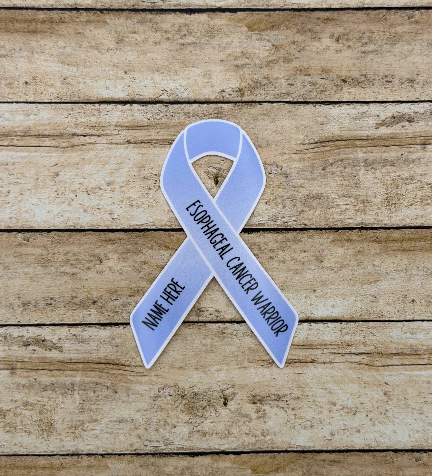 Esophageal Cancer Warrior Custom Ribbon Sticker