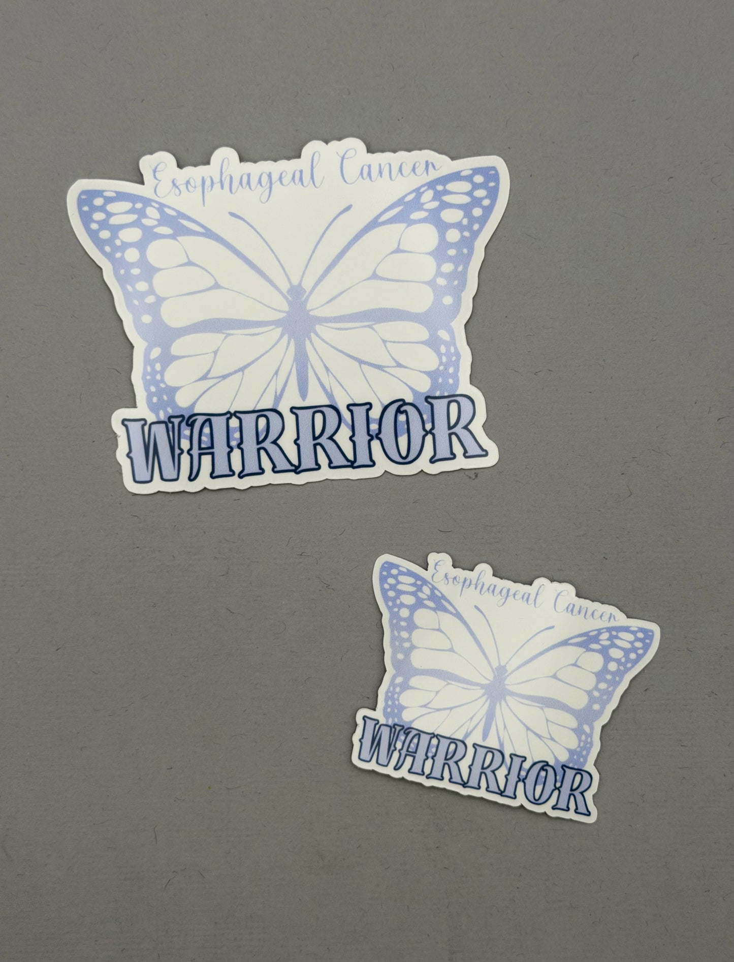 Esophageal Cancer Warrior Butterfly Sticker