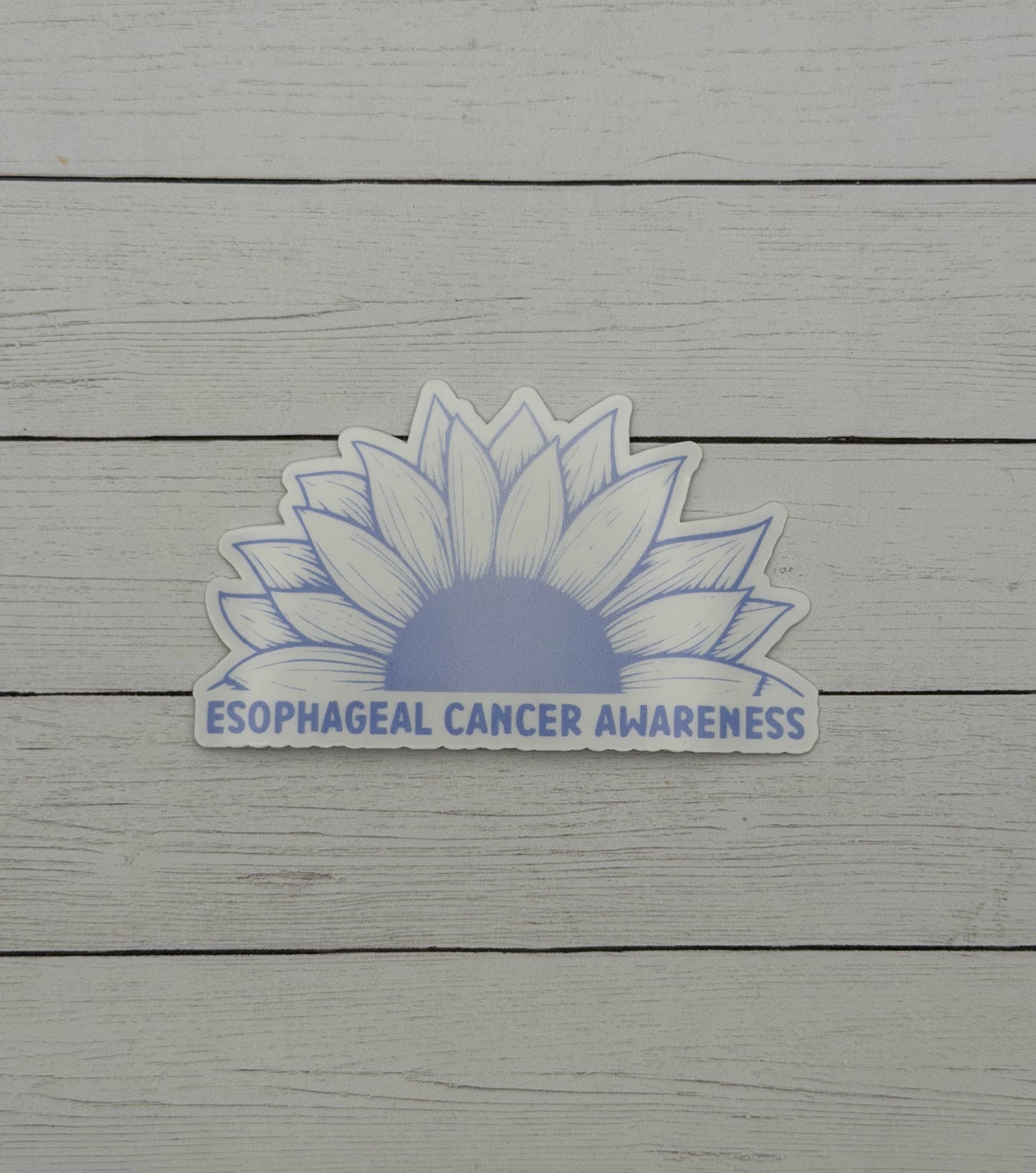 Esophageal Cancer Awareness Sunflower Sticker