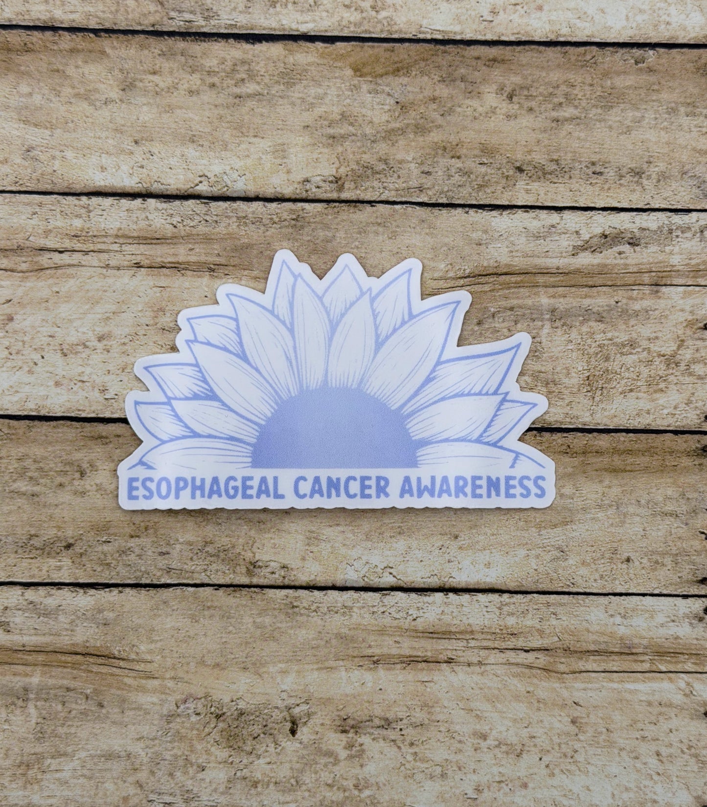 Esophageal Cancer Awareness Sunflower Sticker