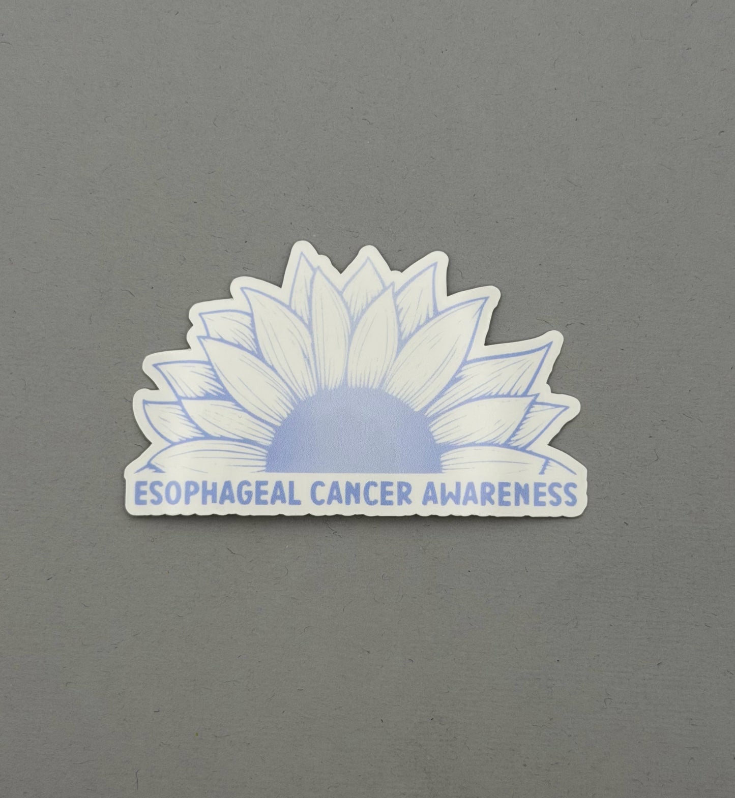 Esophageal Cancer Awareness Sunflower Sticker