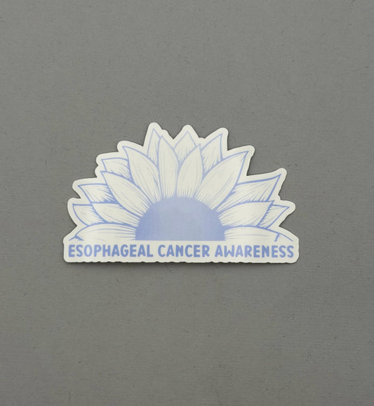 Esophageal Cancer Awareness Sunflower Sticker