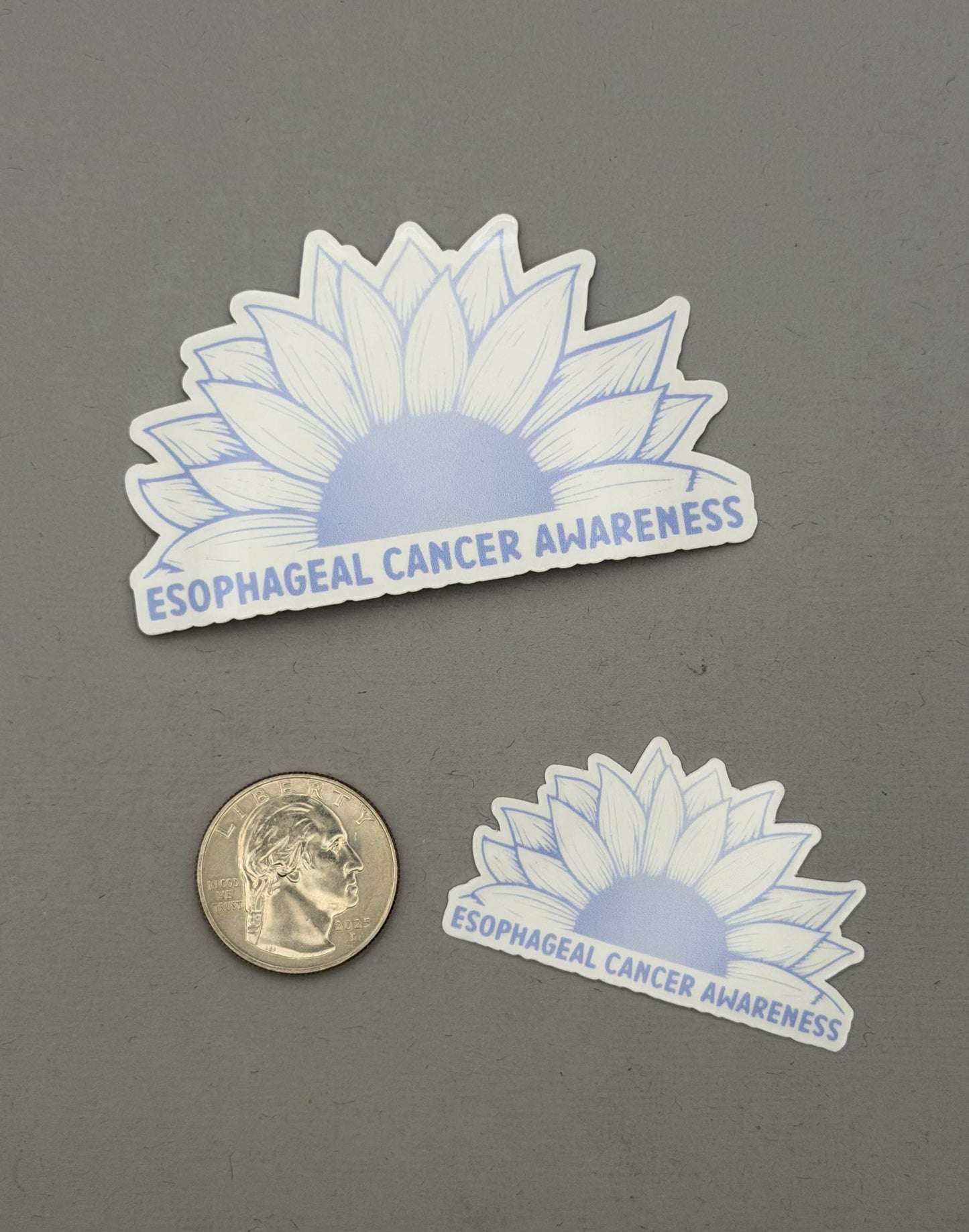 Esophageal Cancer Awareness Sunflower Sticker