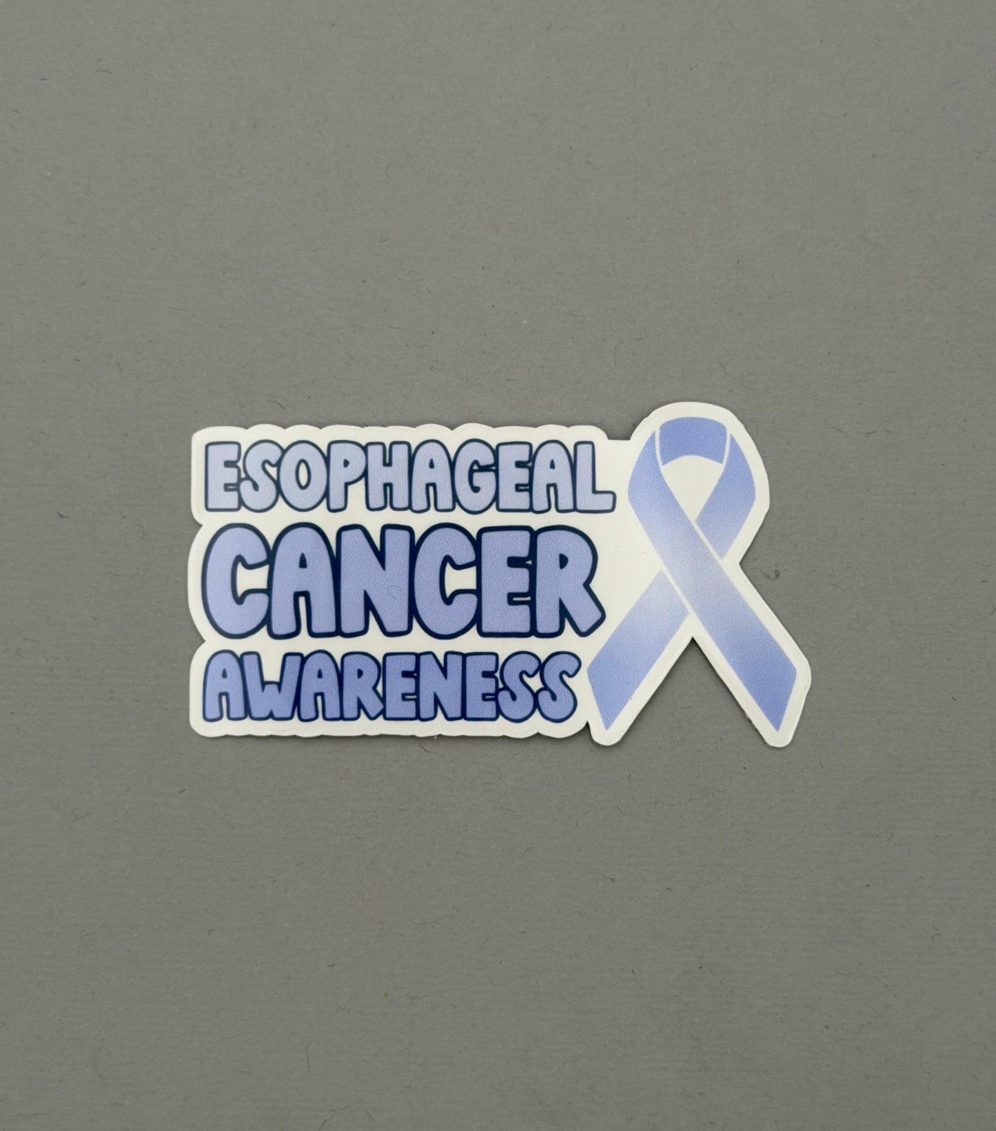 Esophageal Cancer Awareness with Ribbon Sticker