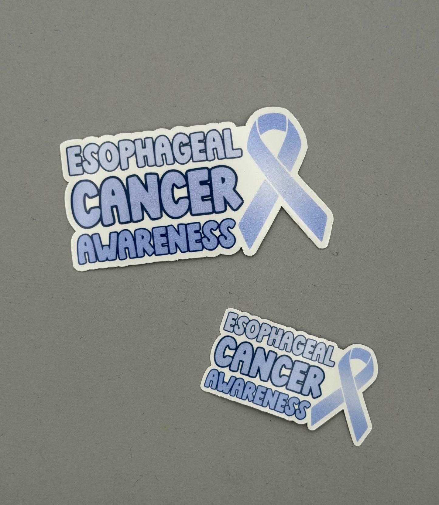 Esophageal Cancer Awareness with Ribbon Sticker