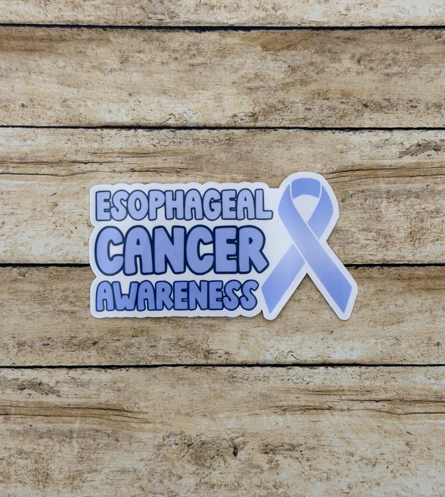 Esophageal Cancer Awareness with Ribbon Sticker