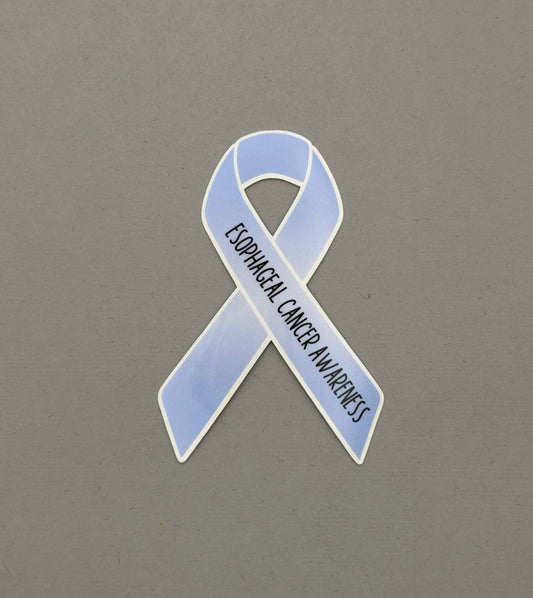 Esophageal Cancer Awareness Ribbon Sticker