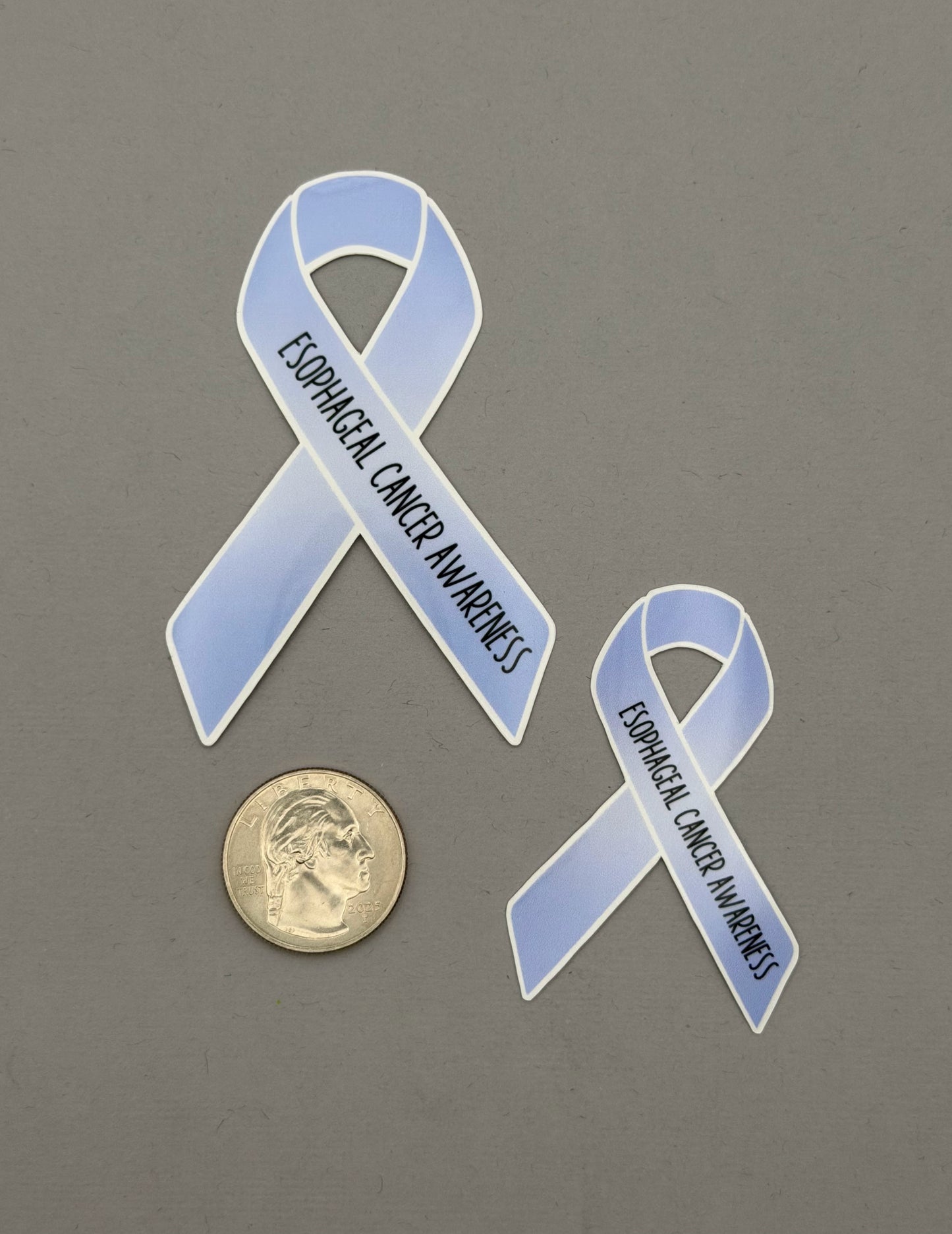 Esophageal Cancer Awareness Ribbon Sticker