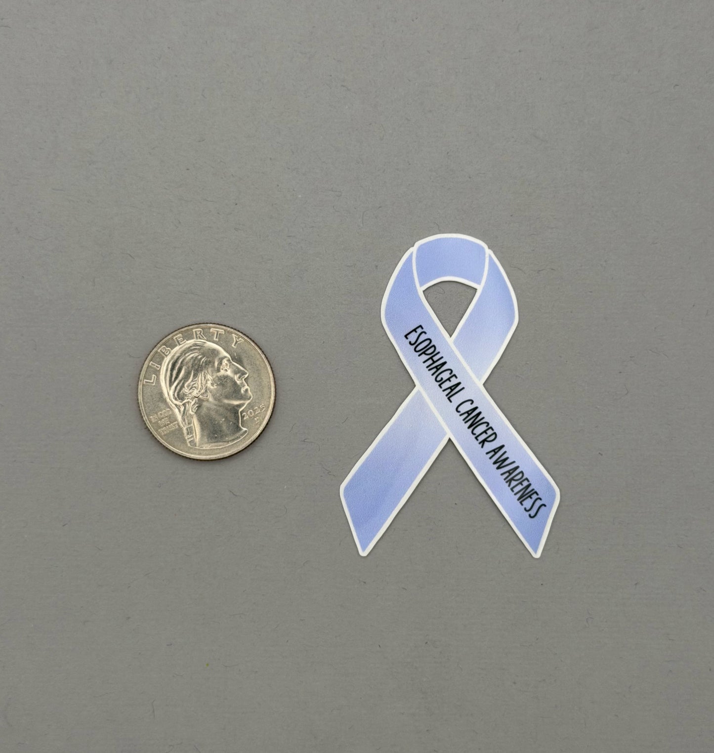 Esophageal Cancer Awareness Ribbon Sticker