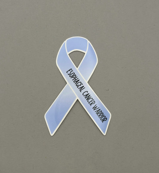 Esophageal Cancer Warrior Ribbon Sticker