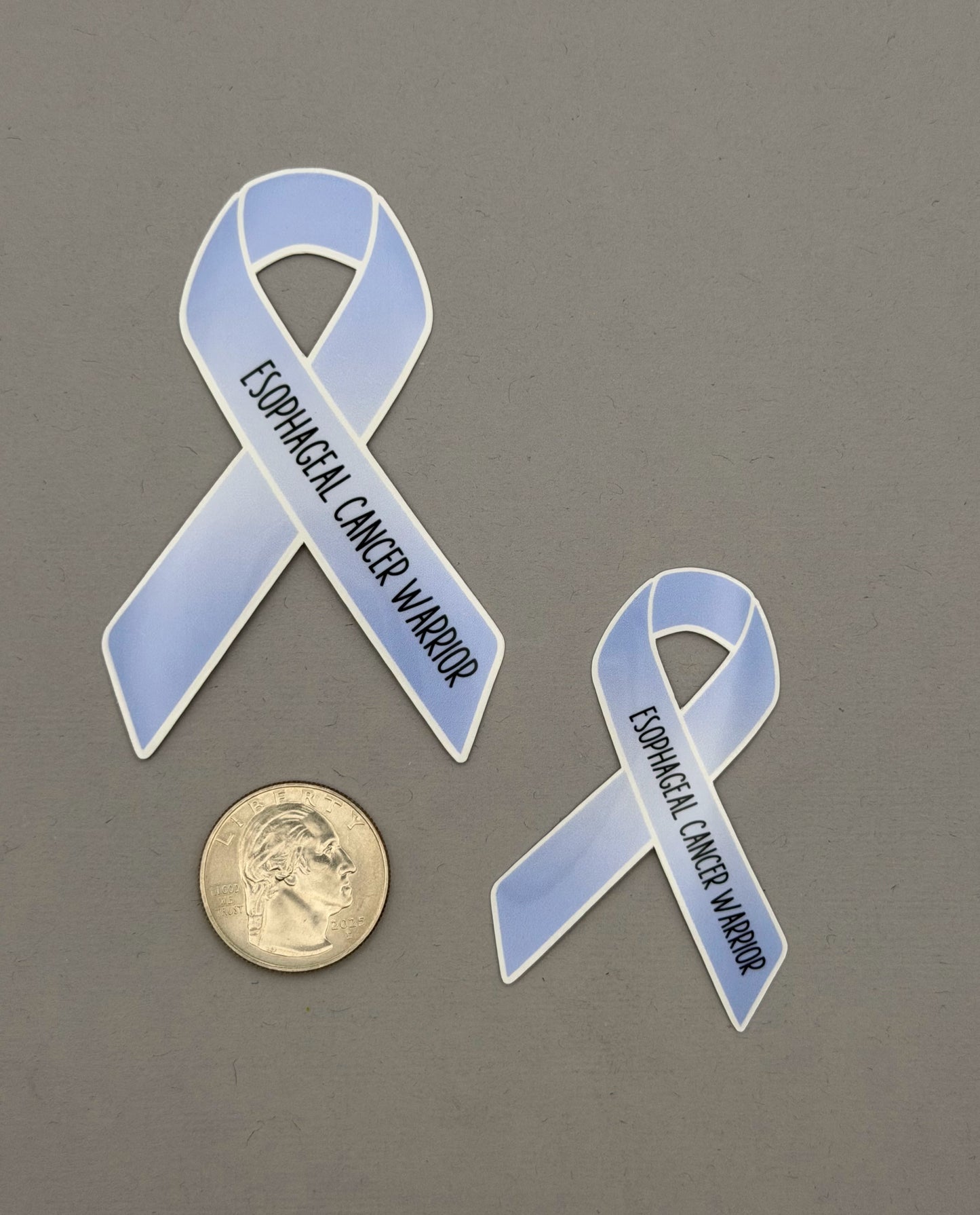 Esophageal Cancer Warrior Ribbon Sticker