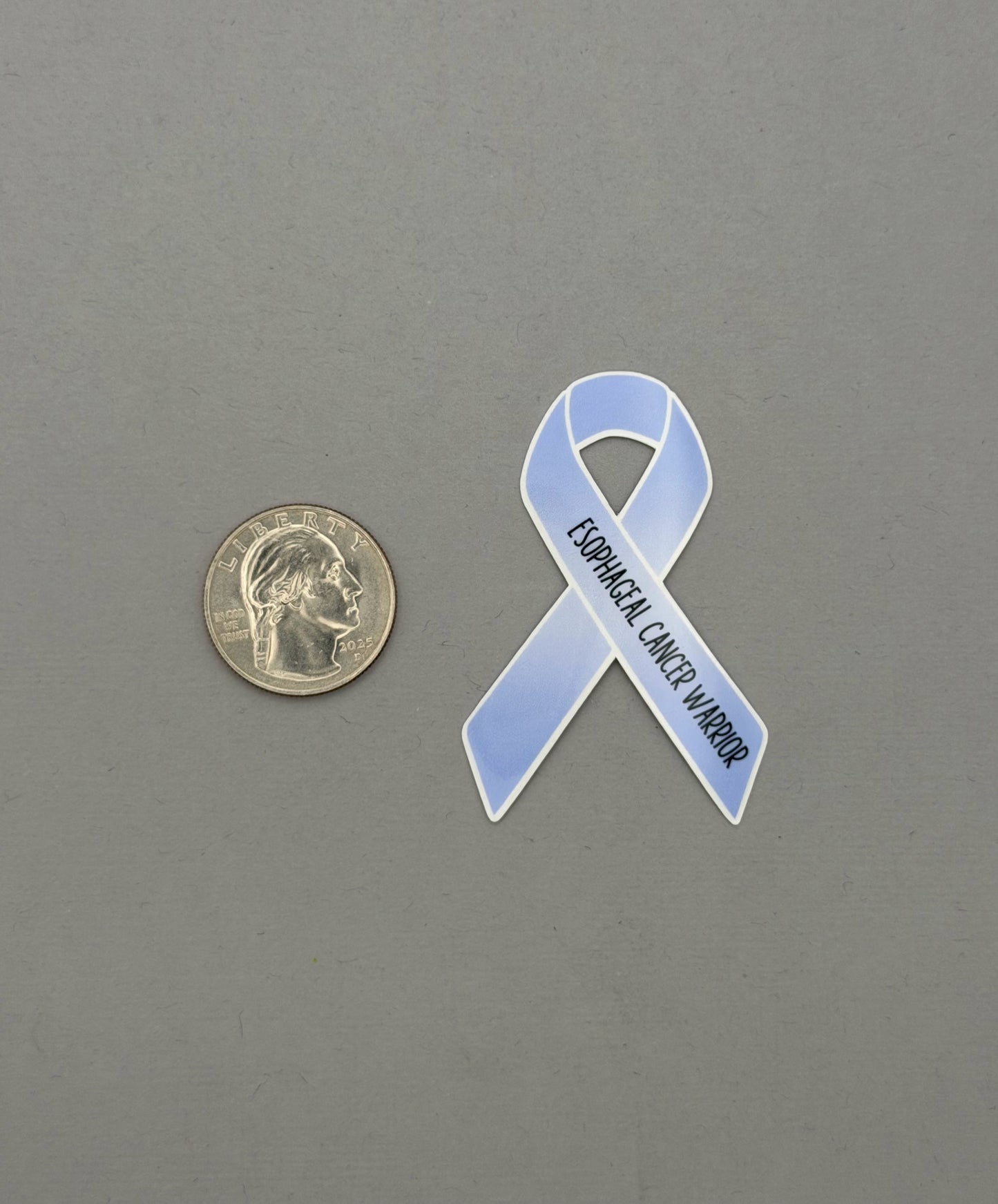 Esophageal Cancer Warrior Ribbon Sticker