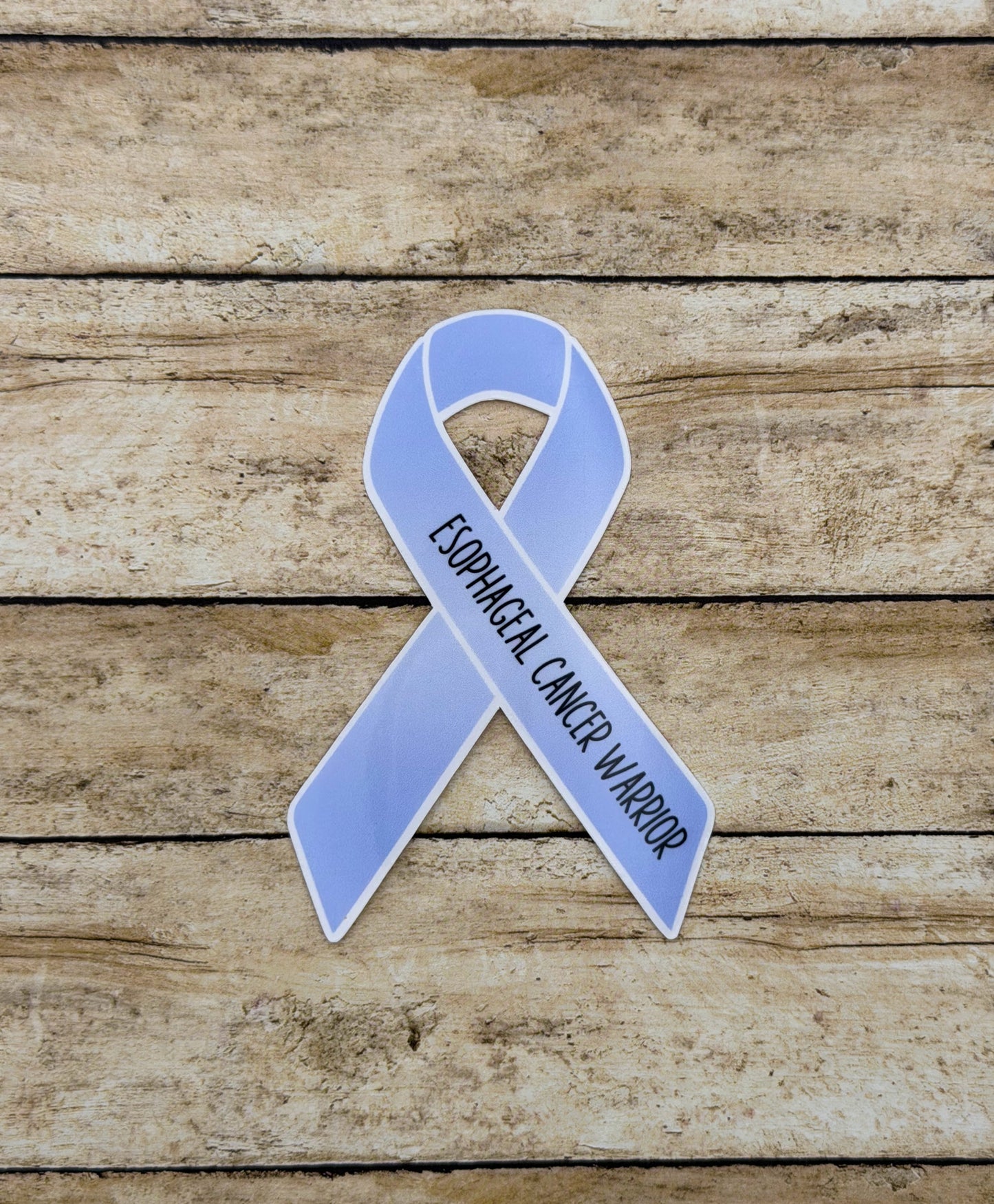 Esophageal Cancer Warrior Ribbon Sticker