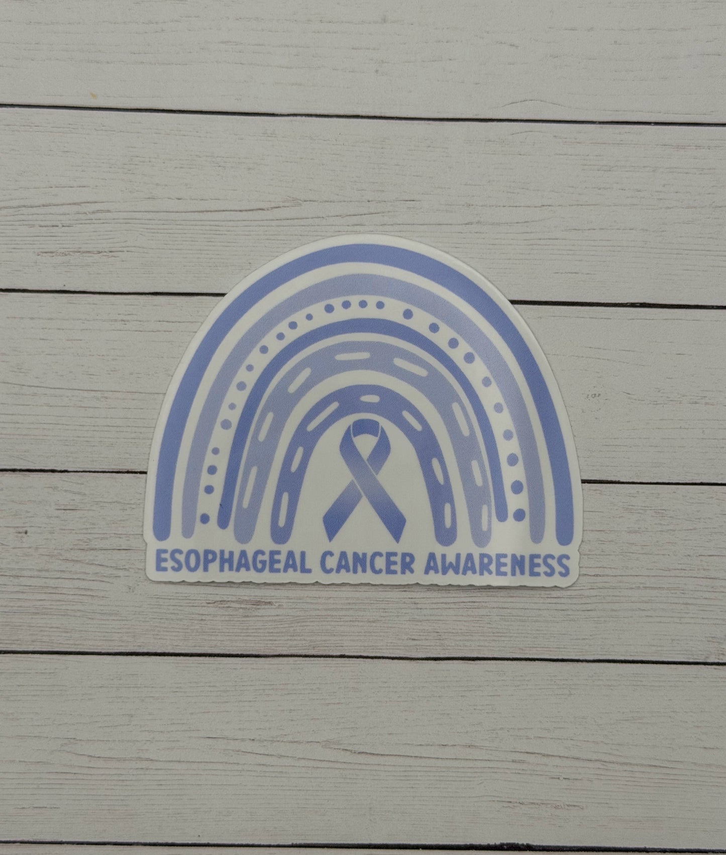 Esophageal Cancer Awareness Rainbow Sticker