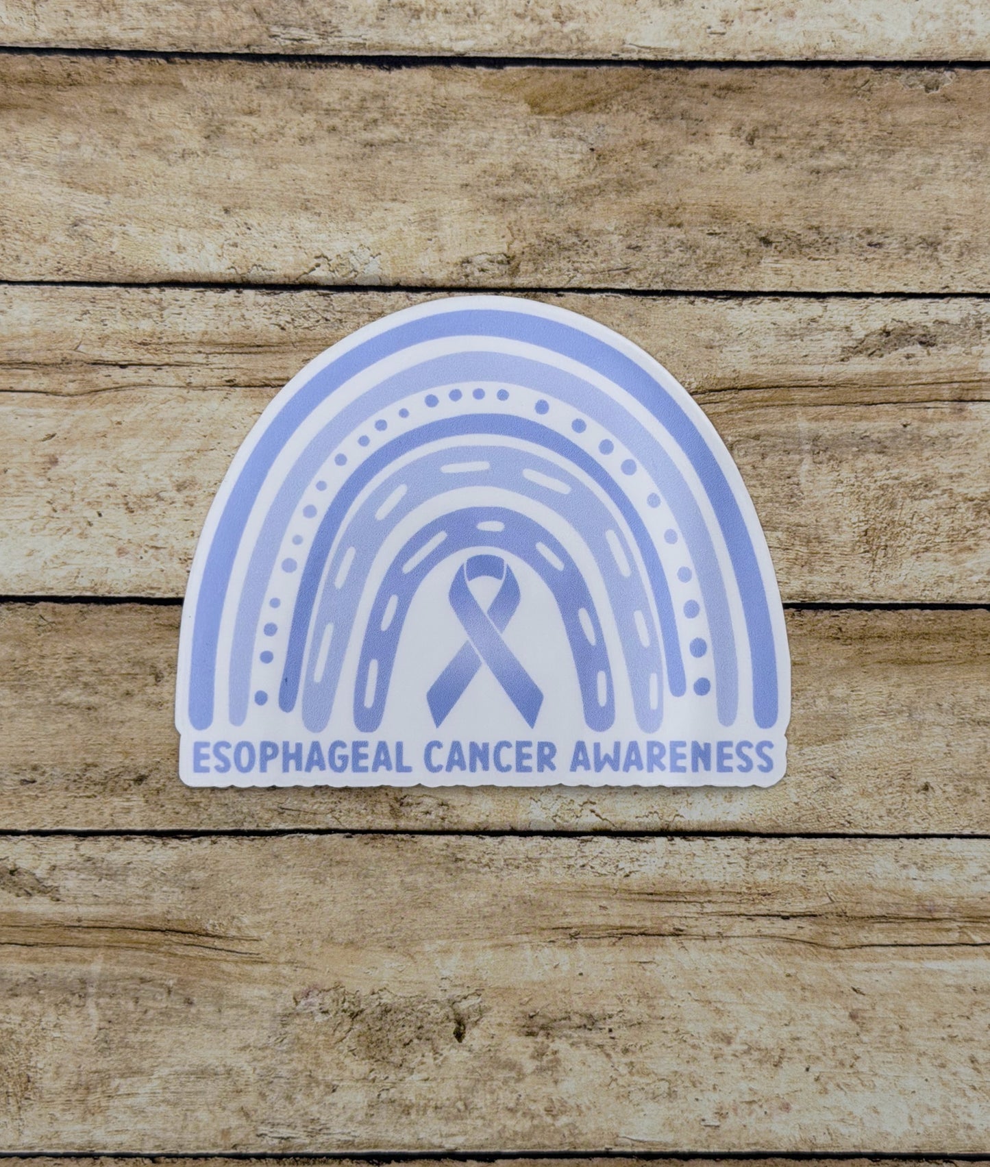 Esophageal Cancer Awareness Rainbow Sticker