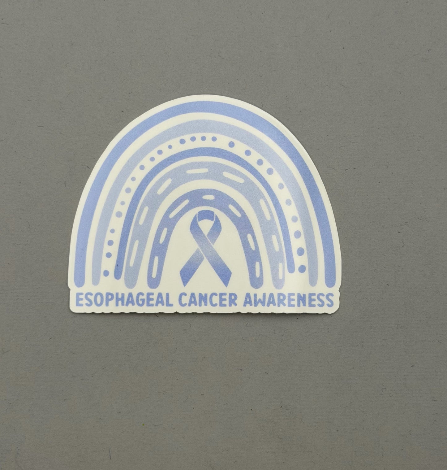 Esophageal Cancer Awareness Rainbow Sticker