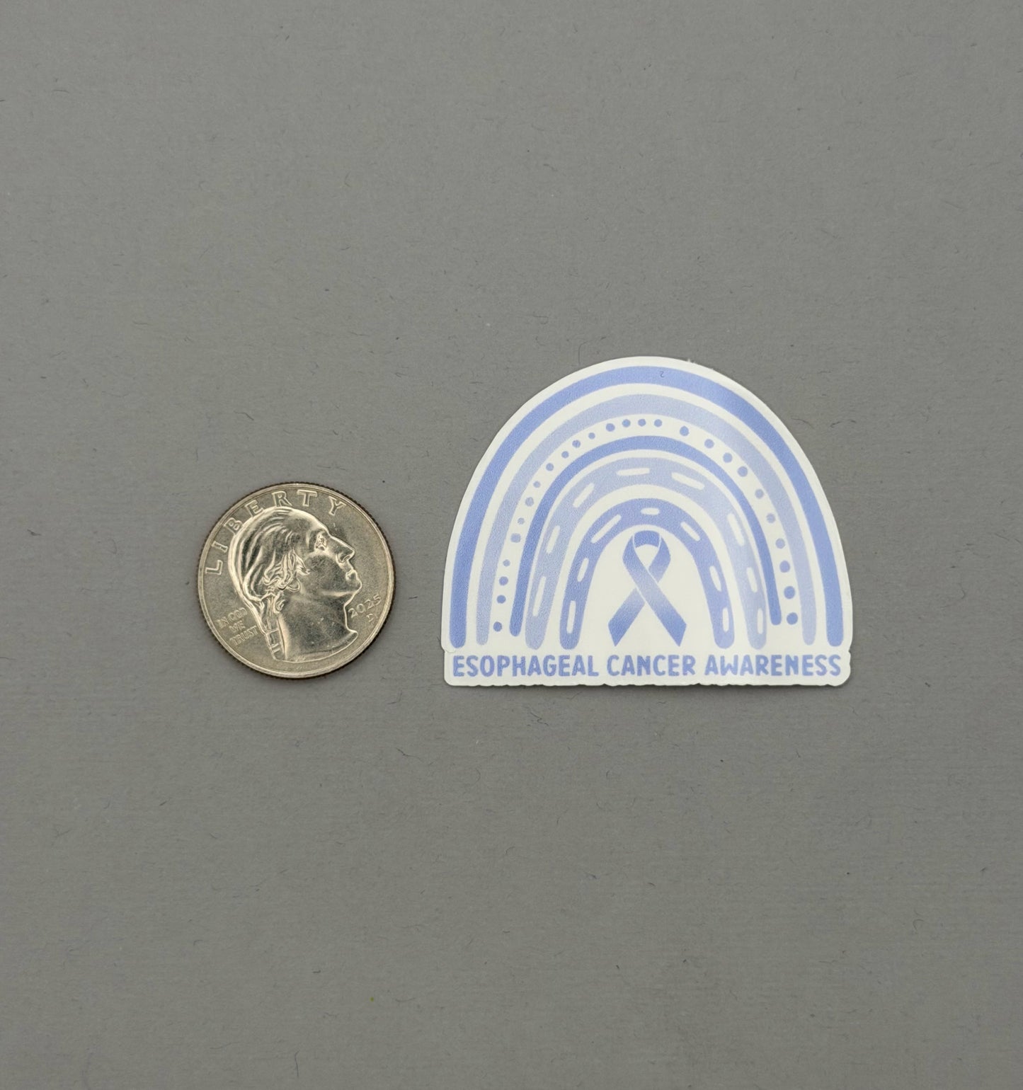 Esophageal Cancer Awareness Rainbow Sticker