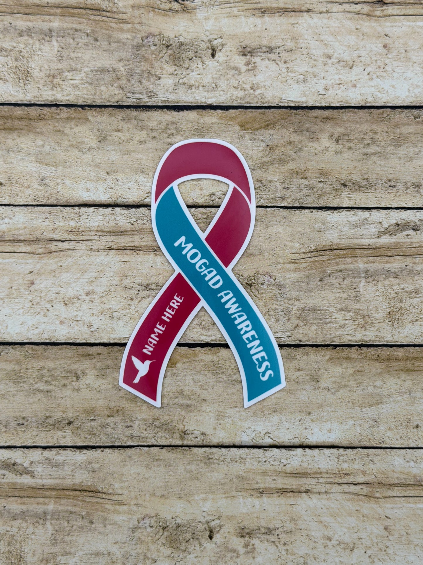 MOGAD Awareness Custom Ribbon Sticker | MOG Antibody Disease