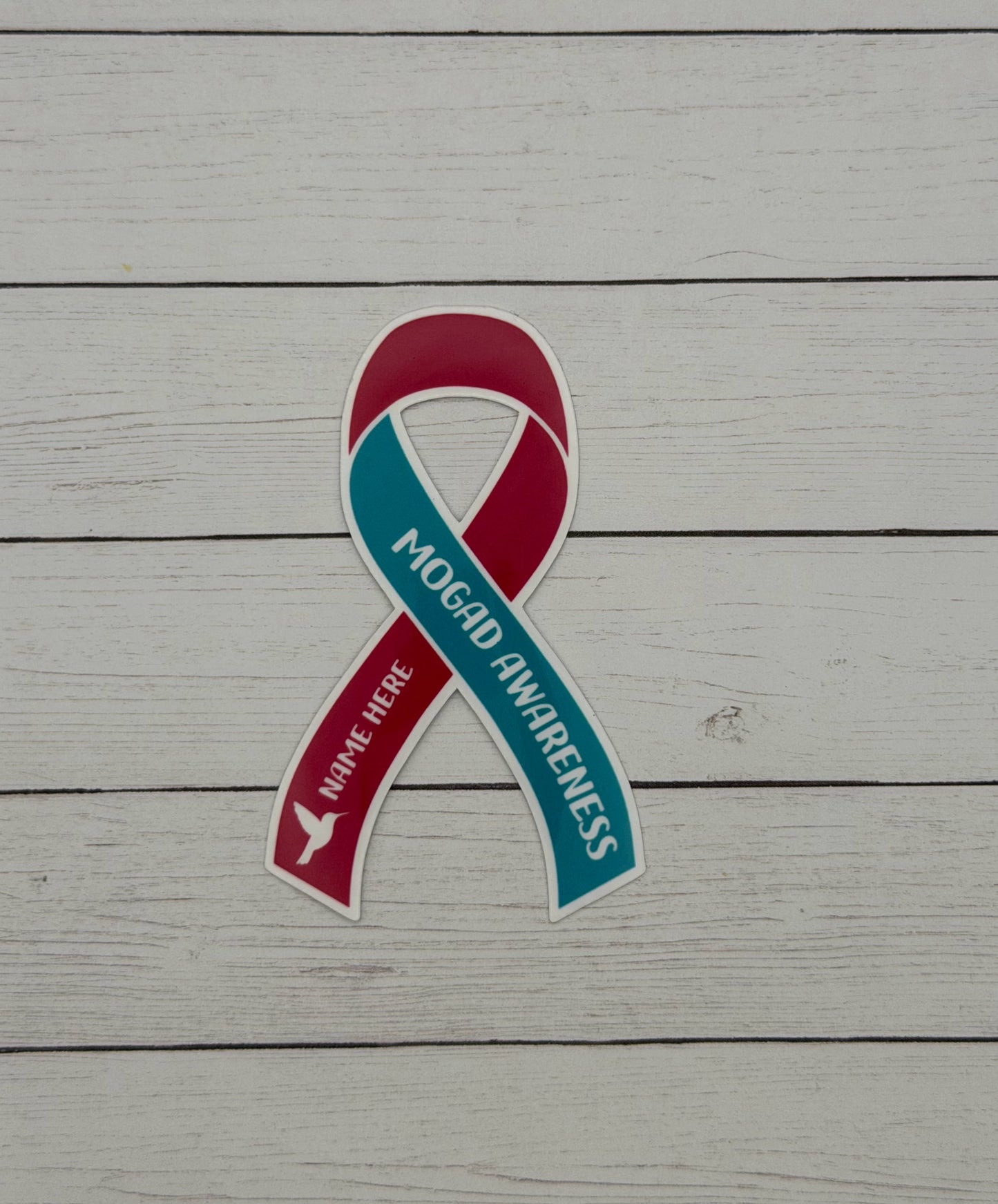 MOGAD Awareness Custom Ribbon Sticker | MOG Antibody Disease