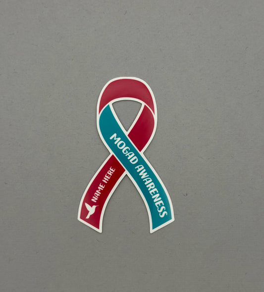 MOGAD Awareness Custom Ribbon Sticker | MOG Antibody Disease